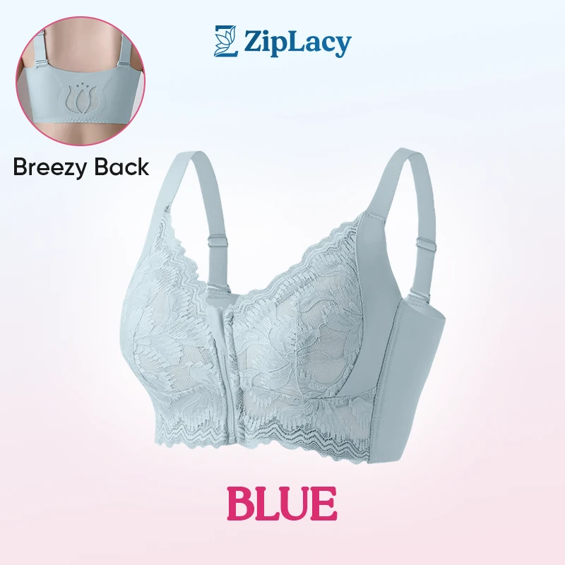 ComfiZip – ZipLacy Front Zip Wireless Lifting Comfort Bra