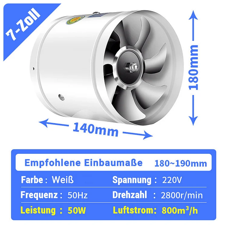 AeroSilent – High-Speed, Strong Suction Exhaust Fan