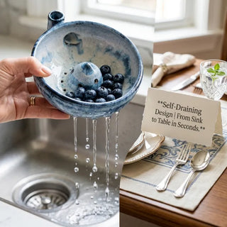 RinseEase – 2-in-1 Fruit Washing & Serving Bowl