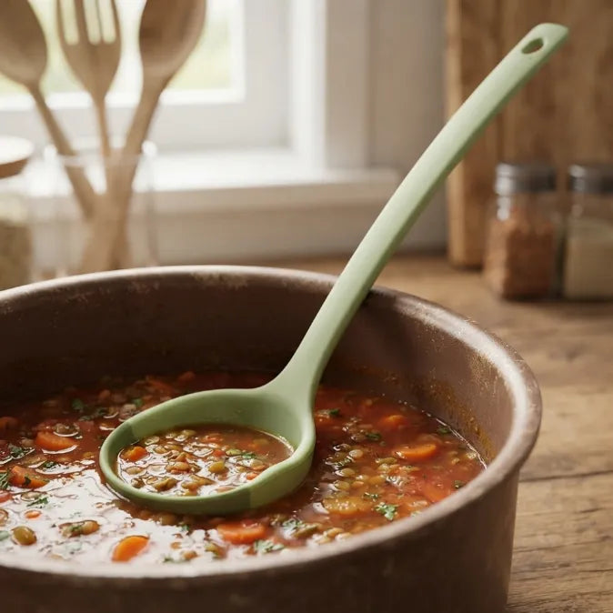 FlexServe – Premium 3-in-1 Silicone Cooking Spoon