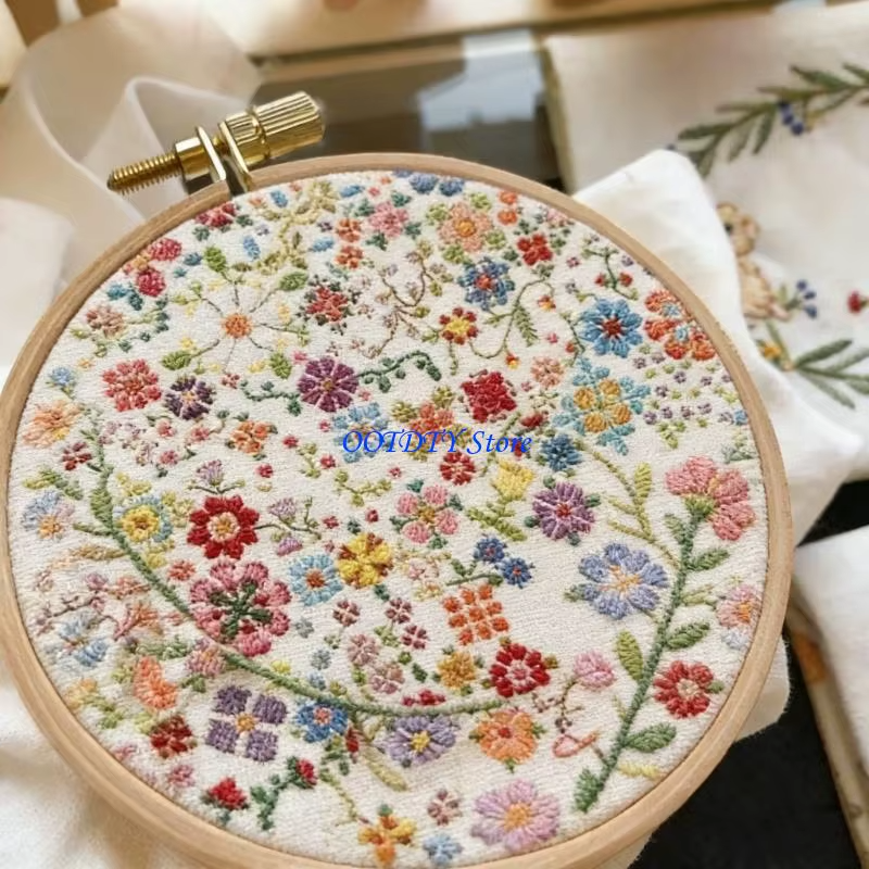BloomNest – Daily Floral Cross Stitch Set