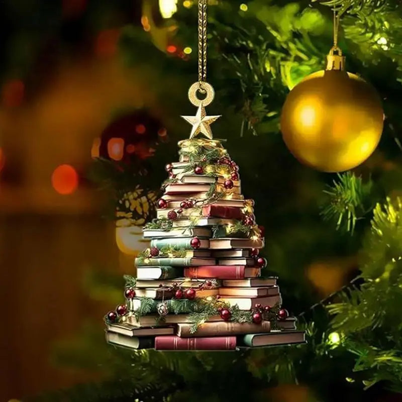 StoryCharm - Unique Book Lover Christmas Ornament