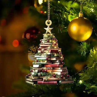 StoryCharm - Unique Book Lover Christmas Ornament