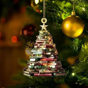 StoryCharm - Unique Book Lover Christmas Ornament