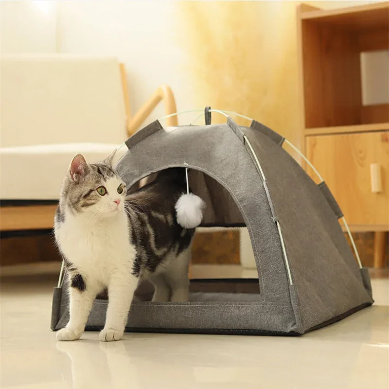 FurryHaven -  Waterproof Portable Pet Tent Bed