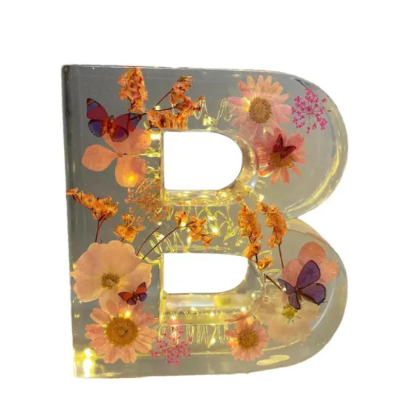 FloralGlow - Captivating Floral Resin Night Light