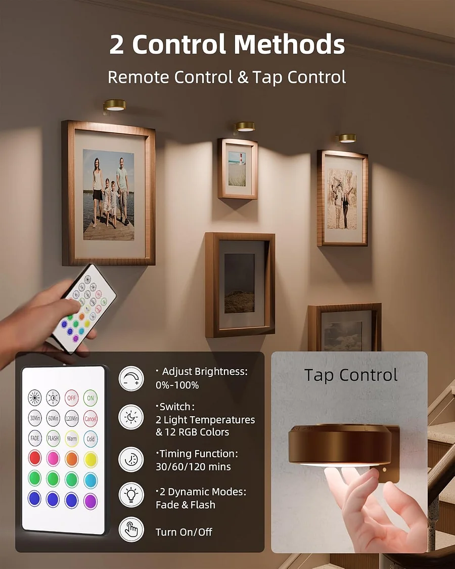 GlowArt – 13-Mode Magnetic Wall Lamp