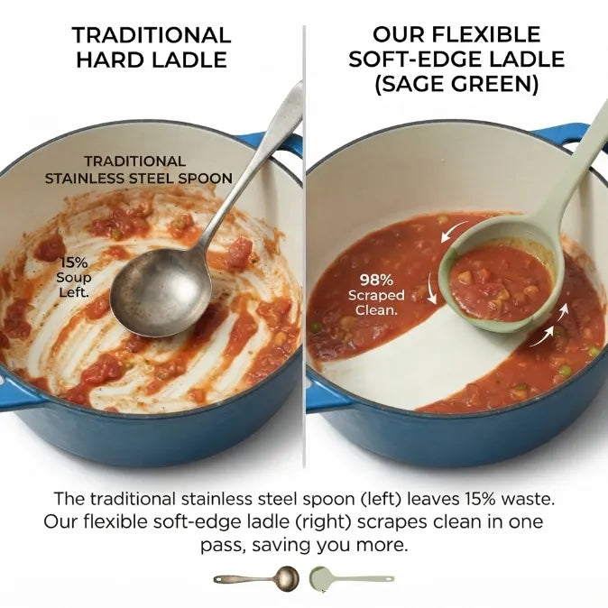 FlexServe – Premium 3-in-1 Silicone Cooking Spoon