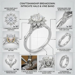 EverCrown – Hand-Set Artisan Halo Solitaire Ring