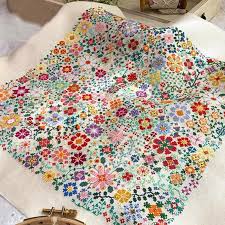 BloomNest – Daily Floral Cross Stitch Set