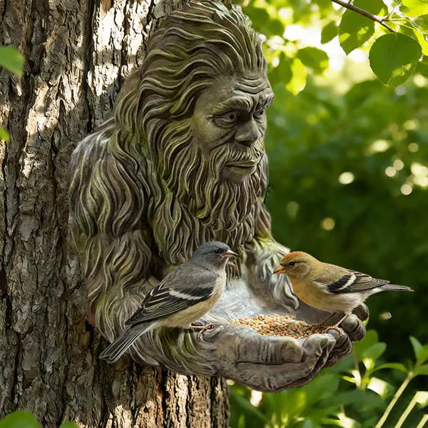 SasquaFeeder – Bigfoot-Themed Bird Feeder