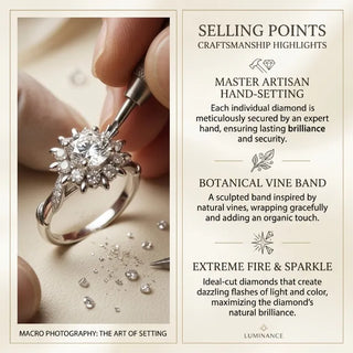 EverCrown – Hand-Set Artisan Halo Solitaire Ring