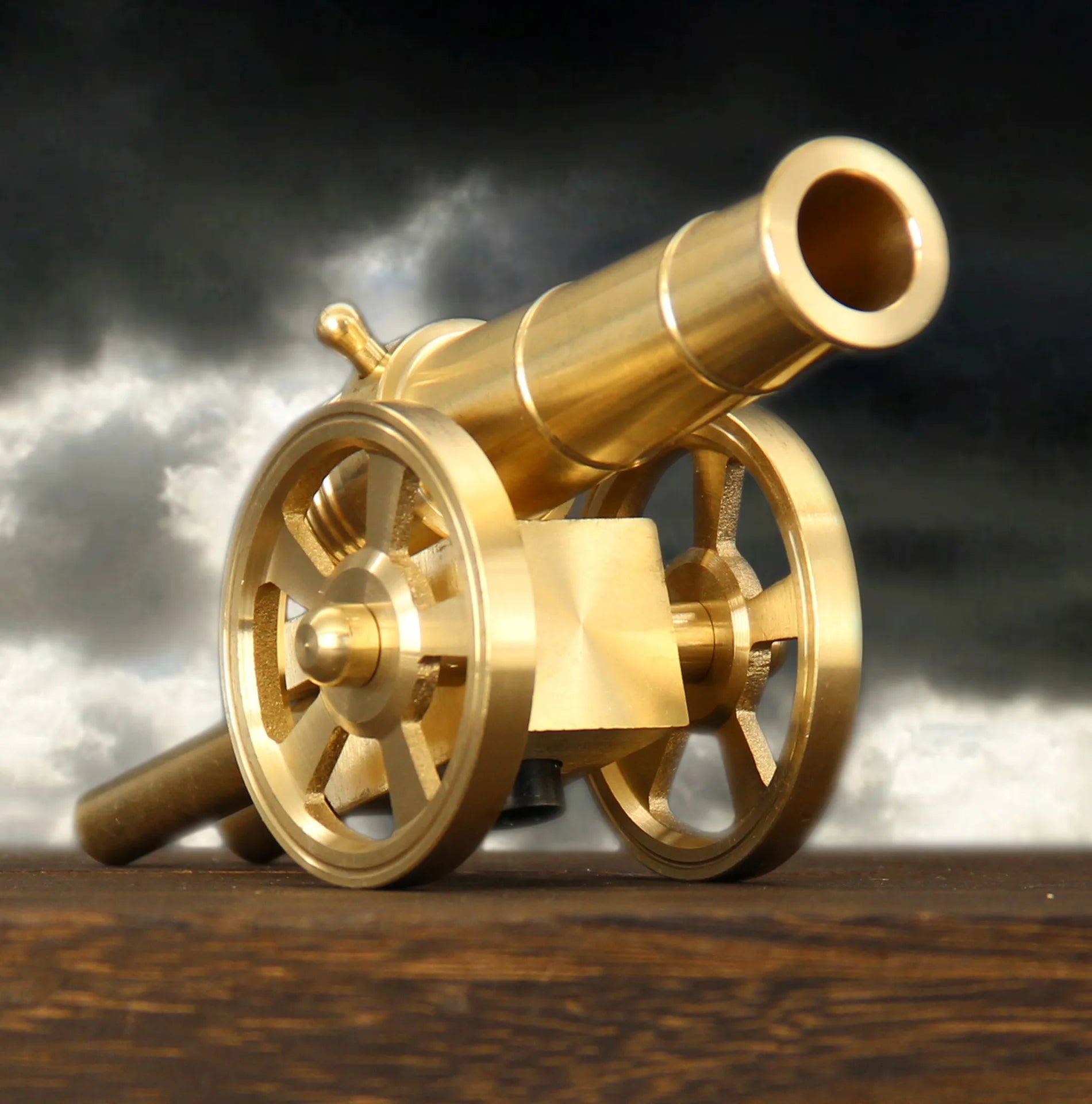BattleForge - Premium Solid Brass Cannon Model