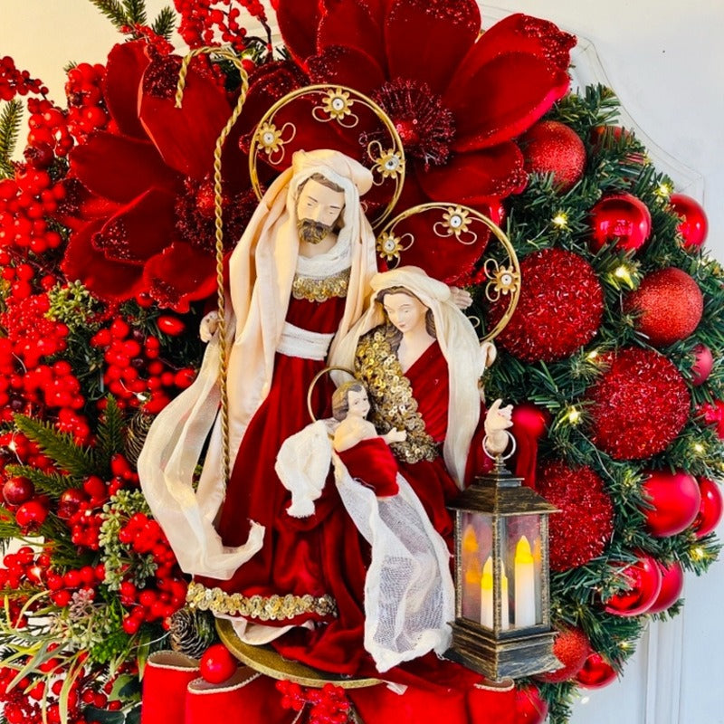 DivineGlow - Spiritual Handmade Wreath Decoration