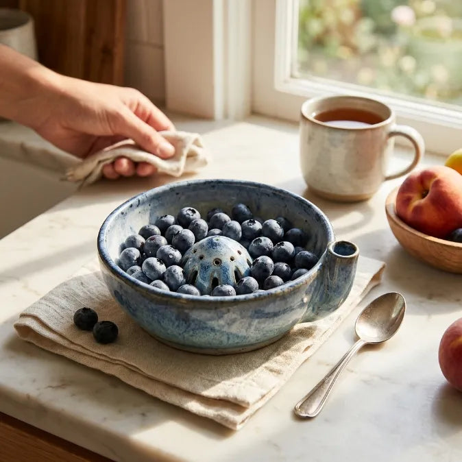 RinseEase – 2-in-1 Fruit Washing & Serving Bowl