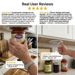 GripEase – Effortless Under Cabinet Jar Opener