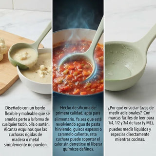 FlexServe – Premium 3-in-1 Silicone Cooking Spoon