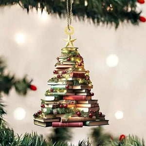 StoryCharm - Unique Book Lover Christmas Ornament