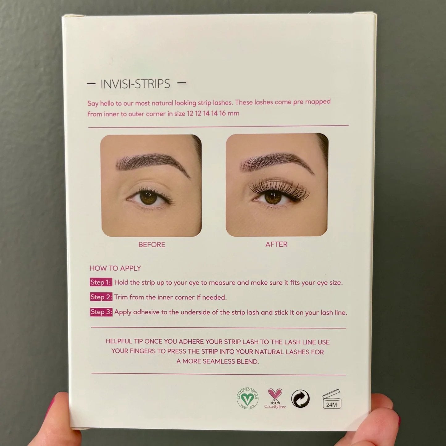 Invisi-strip Lashes 7 Pairs Pre-Mapped Strips Ultra Thin Design