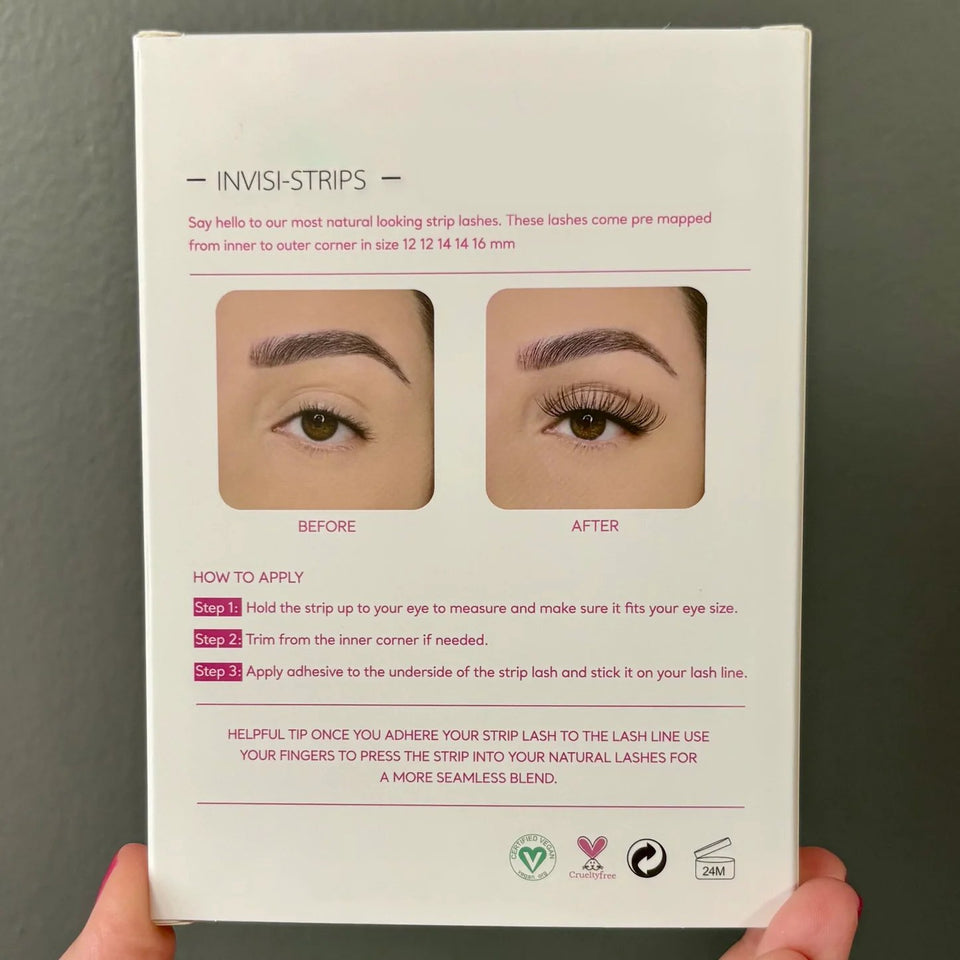 Invisi-strip Lashes 7 Pairs Pre-Mapped Strips Ultra Thin Design