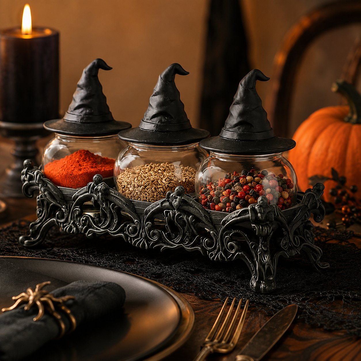 SpellCraft – Decorative Witch Hat Seasoning Jars