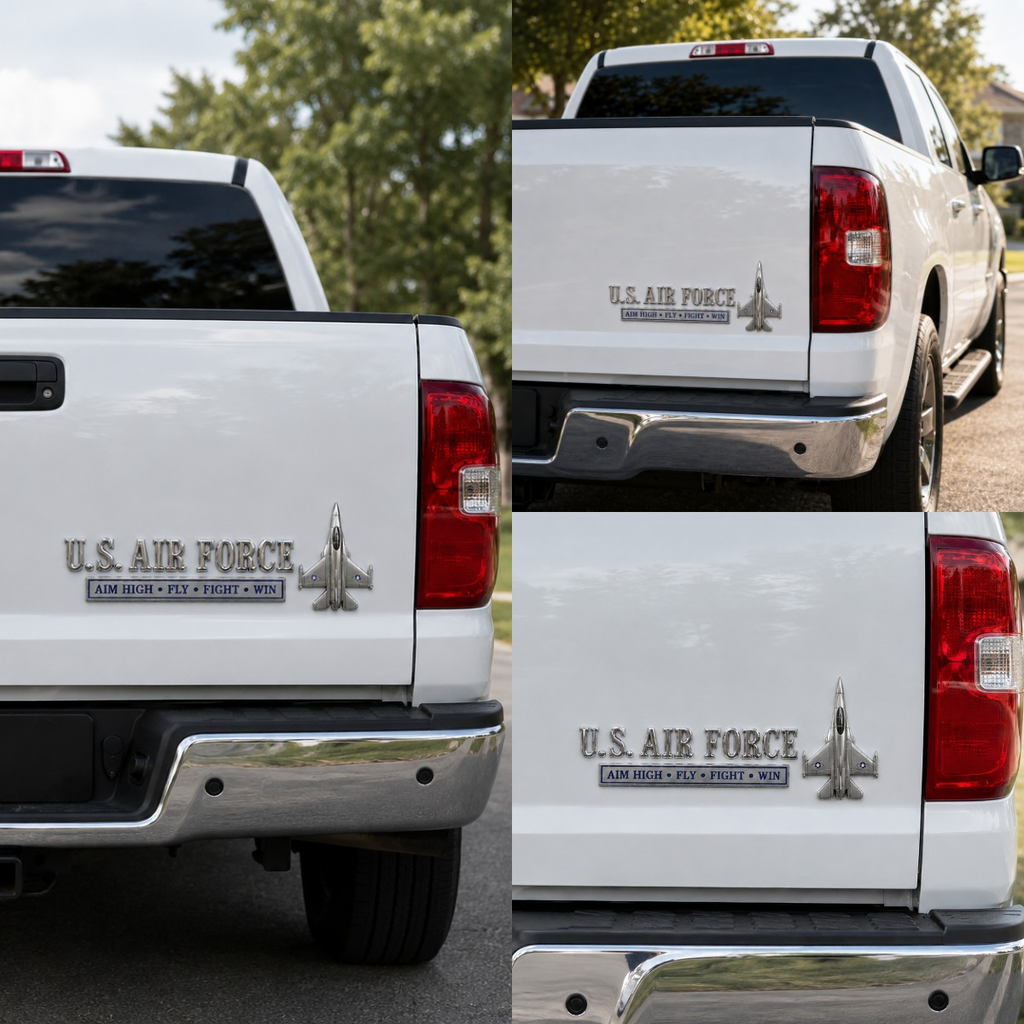 🏆Last Day Promo: 49% OFF! 🎖️U.S. Air Force Aim High Fly Fight Win 3D Metal Car Emblem Badge