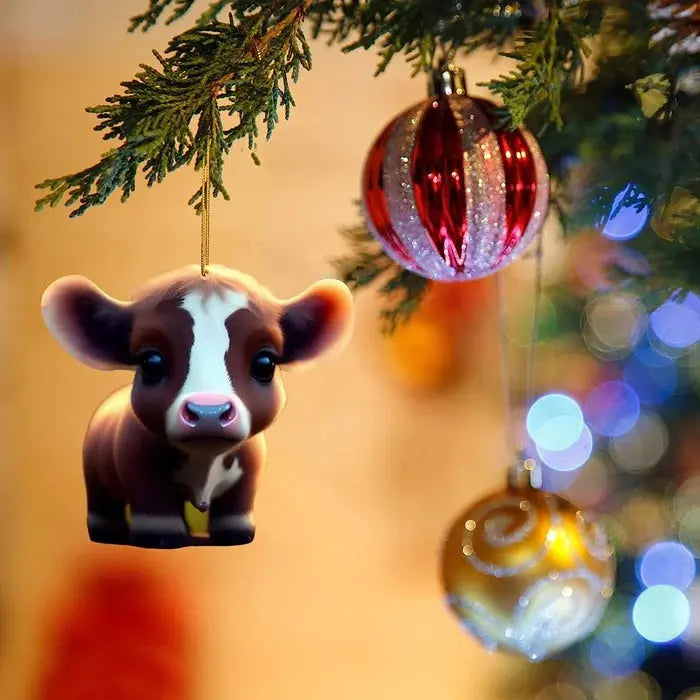 Moo-tiful Cartoon Cow Ornament marnetic