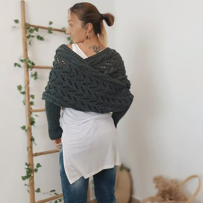 CableCharm – Knitted Cable Pattern Cape & Bolero
