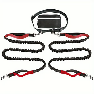 LeashEase – Zipper Pouch Running Dog Leash