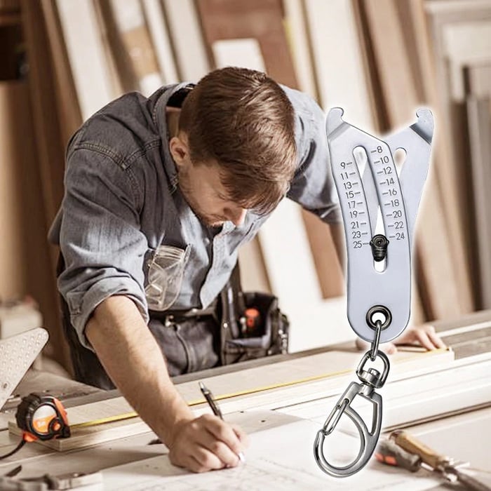 ThreadMate – Compact Thread Size Measuring Keychain