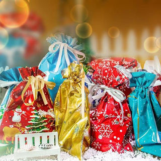 MerryEase – Biodegradable Christmas Drawstring Gift Bags