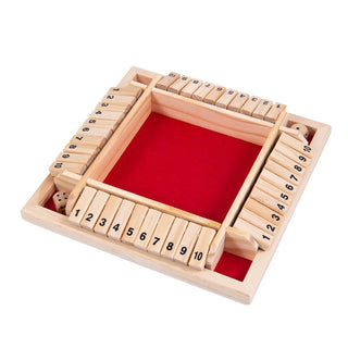 RollFusion - Wooden Shut the Box Game for Smart Fun