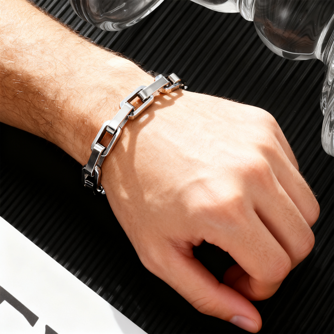 Eternum - Lifetime Titanium Square Link Jewelry