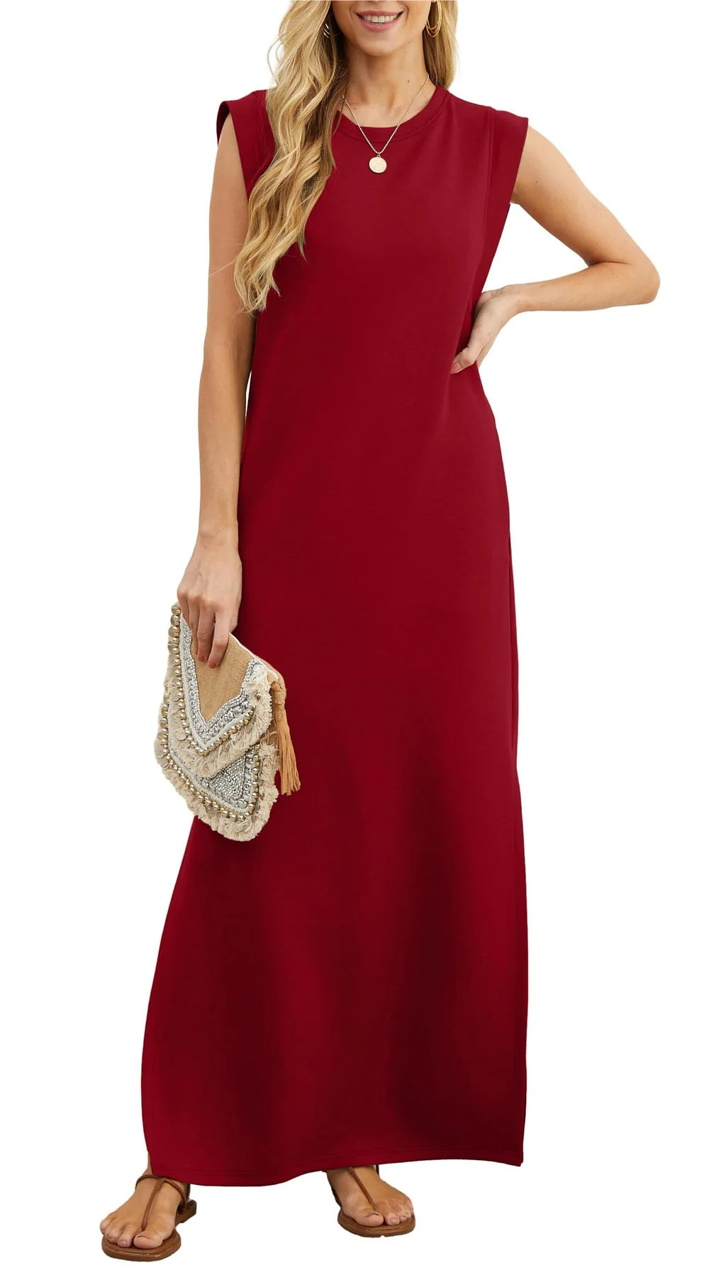 FreeFlow – Women’s Casual Split Maxi Dress