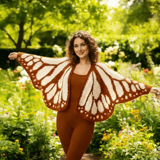 FlutterNest – Artistic Butterfly Comfort Cardigan