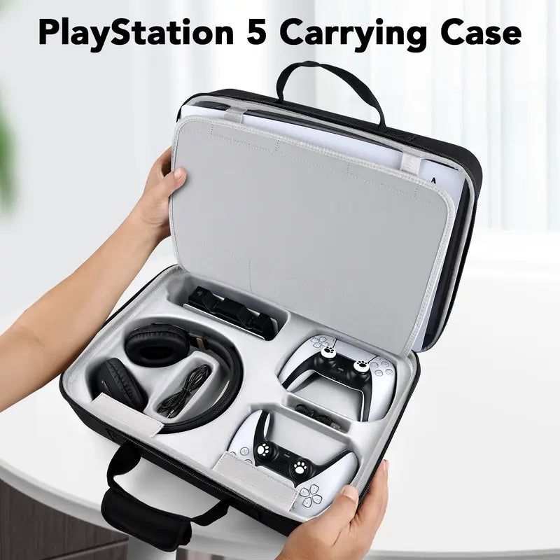 ConsoleShield - Premium PS5 Carrying Case with Custom Compartments