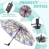 RetroShade – Vintage Stained Auto Umbrella