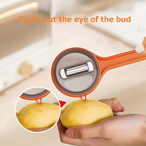 PeelEdge – Dual Stainless Blades with Storage Box