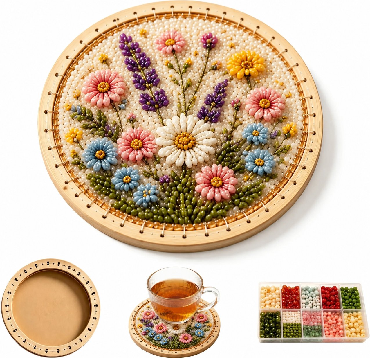 ArtiGlow – Diamond Mosaic Coaster Set