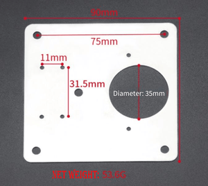 FixMate – Side Hinge Plate Repair Piece with Screws