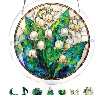 EmeraldFlame –  Acrylic 80 Pcs Suncatcher Puzzle