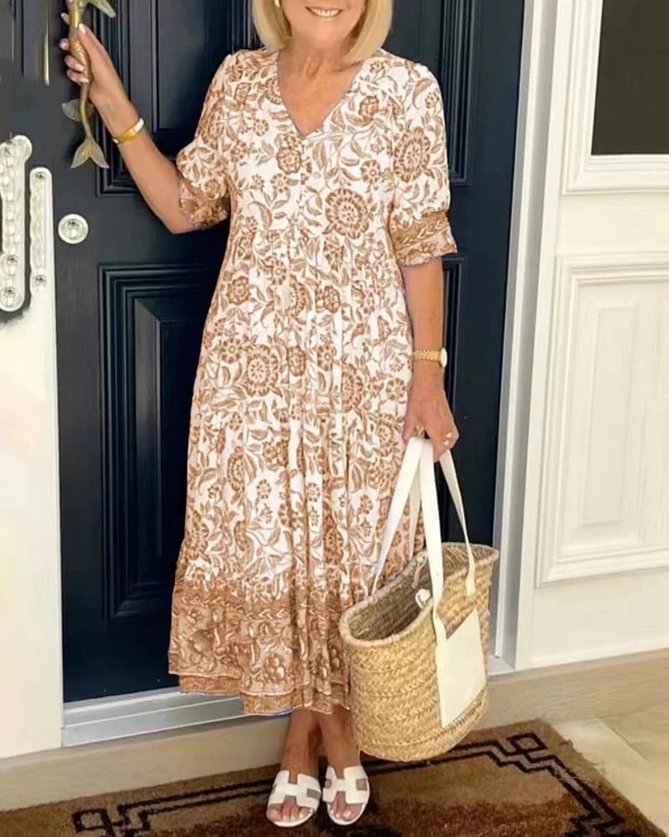 Calista - Soft & Flowy Printed Dress