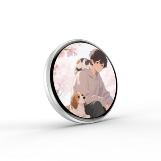 Digital Badge Photo Video GIF Display Screen Pins Pixel Touchscreen Lightweight 500mAh