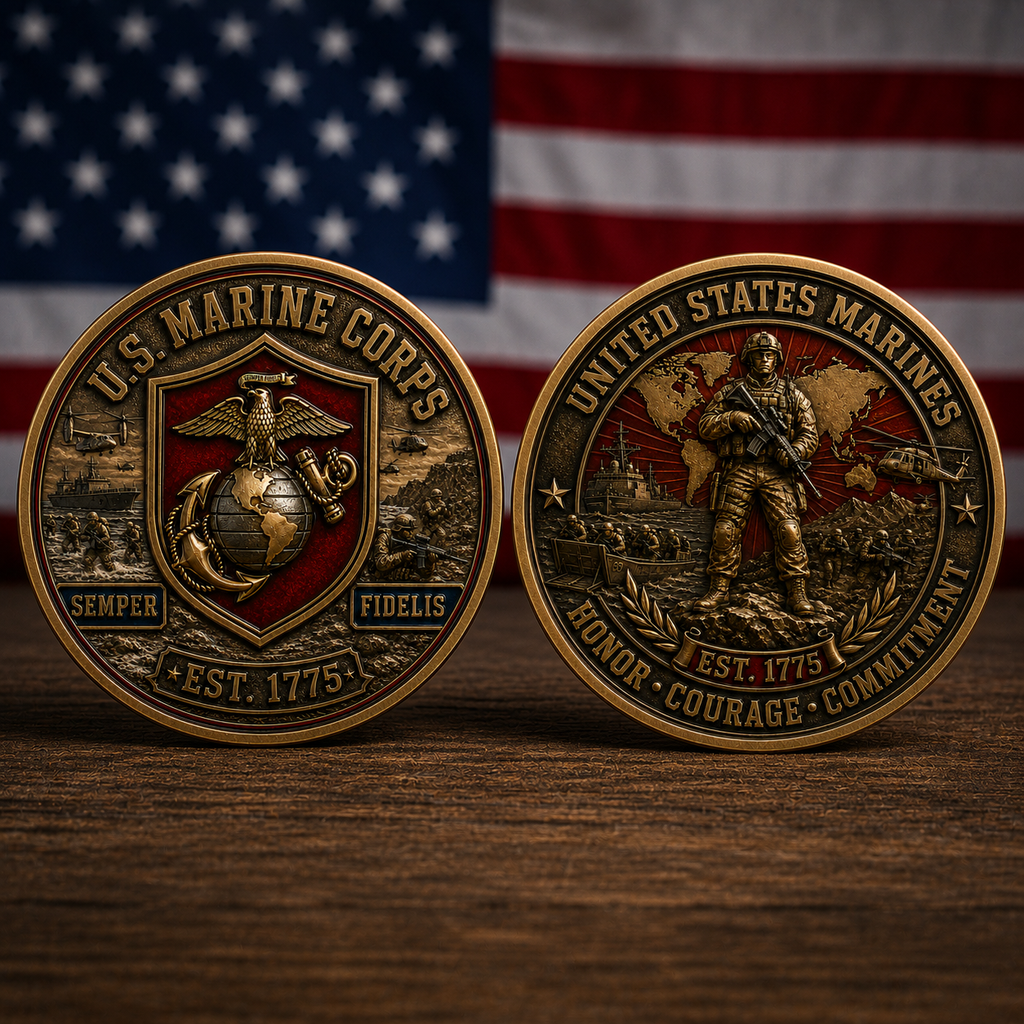 🏆Last Day Promo: 49% OFF! 🎖️U.S. Marine Veteran Challenge Coin