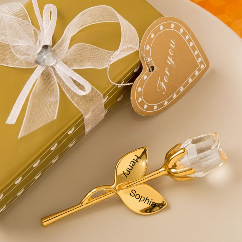 CrystalBloom – Romantic Personalized Rose Gift