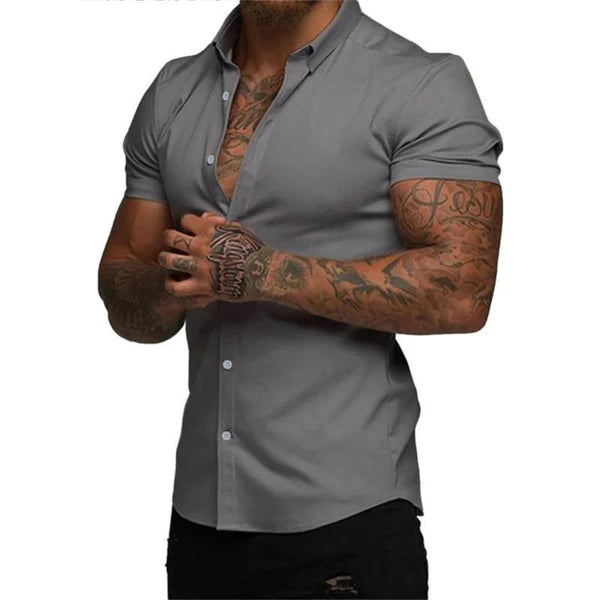StrideFit – StretchTech Slim Shirt for Work & Workout