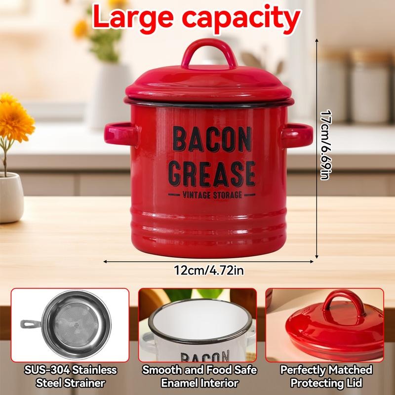 VeloraOil – Bacon Grease Collector & Strainer