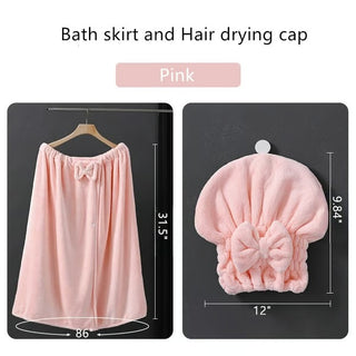 CozyCurve – Plus Size Wrap Bathrobe Set
