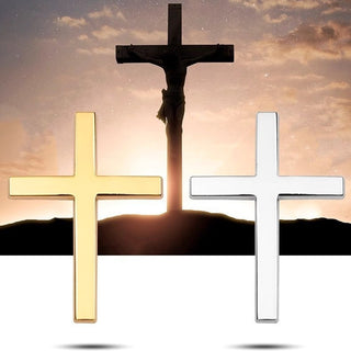 FaithMark – Metal Jesus Cross Stickers