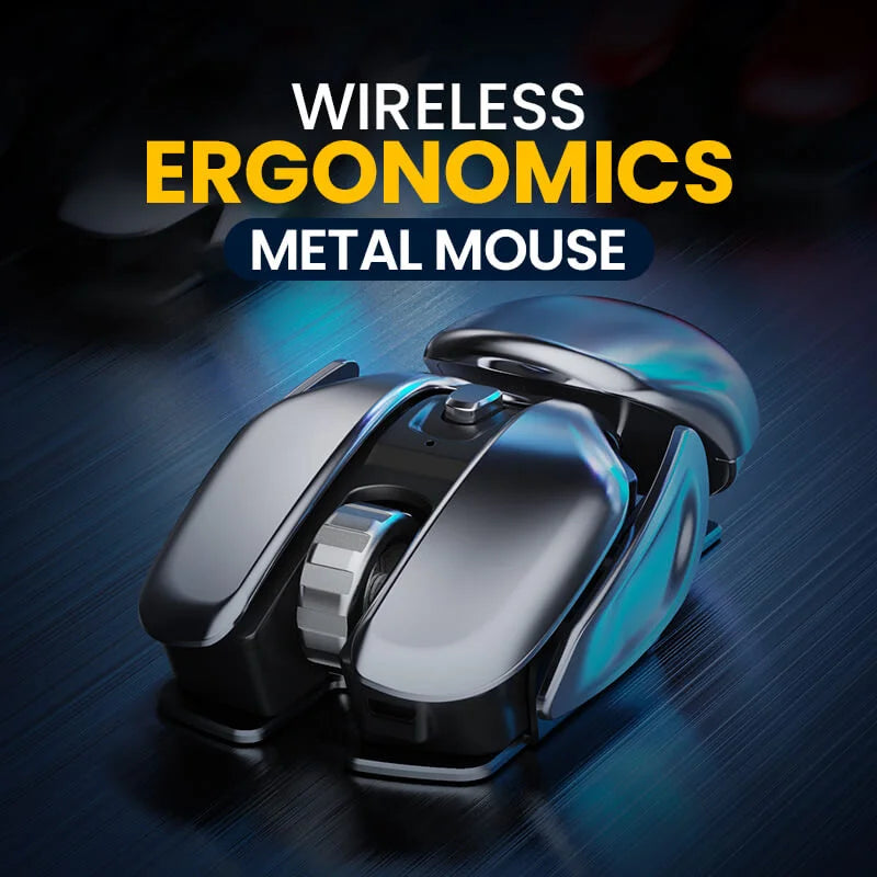 AeroClick – Wireless Ergonomic Metal Mouse